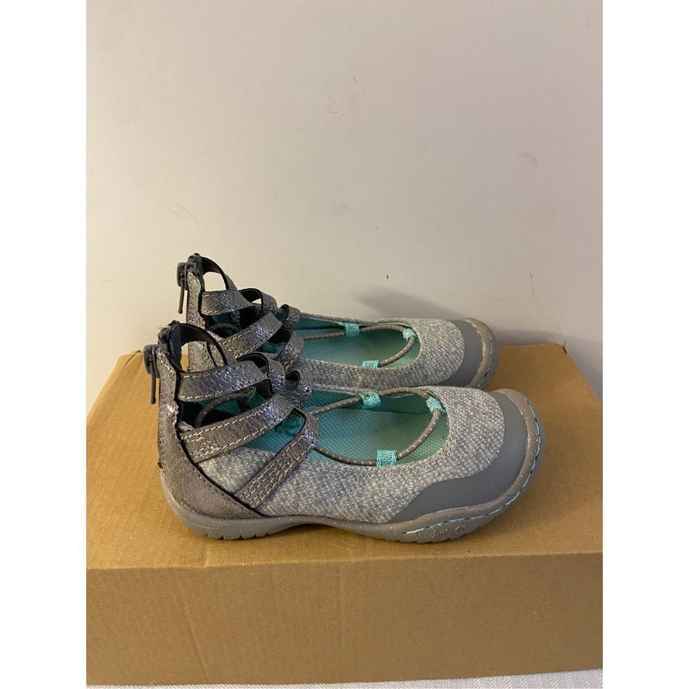 Jambu kids Mary Janes‎ size 10 gray green sandals
